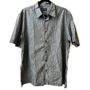 John Ashford - Men's Short Sleeve  Casual Button Down Shirt in Large